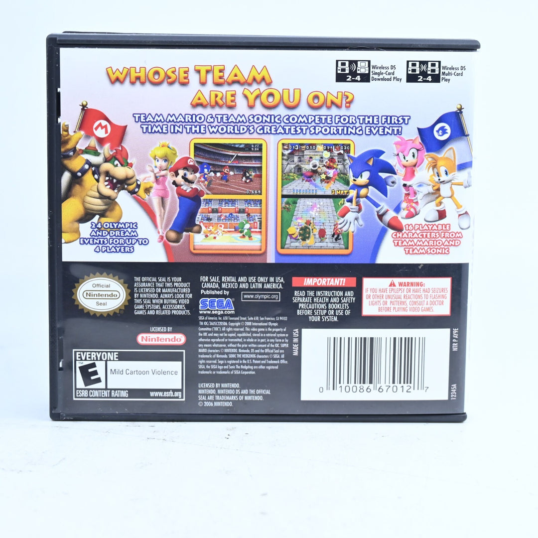 Mario & Sonic at the Olympic Games - Nintendo DS Game - Region Free + Manual