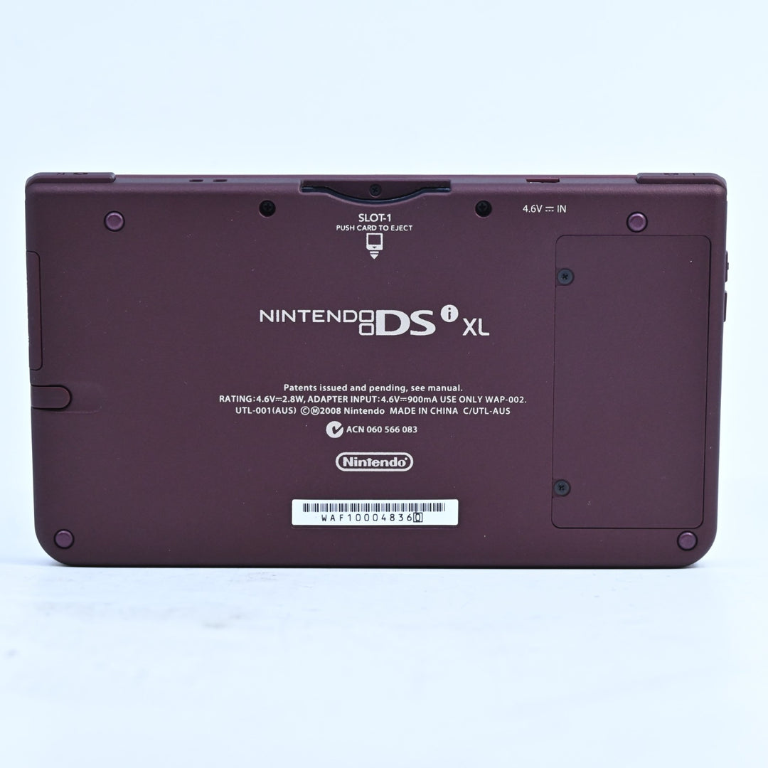 AS NEW! Burgundy Nintendo DSi XL Boxed Console - AUS PAL - FREE POST!
