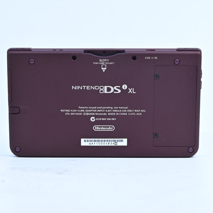 AS NEW! Burgundy Nintendo DSi XL Boxed Console - AUS PAL - FREE POST!
