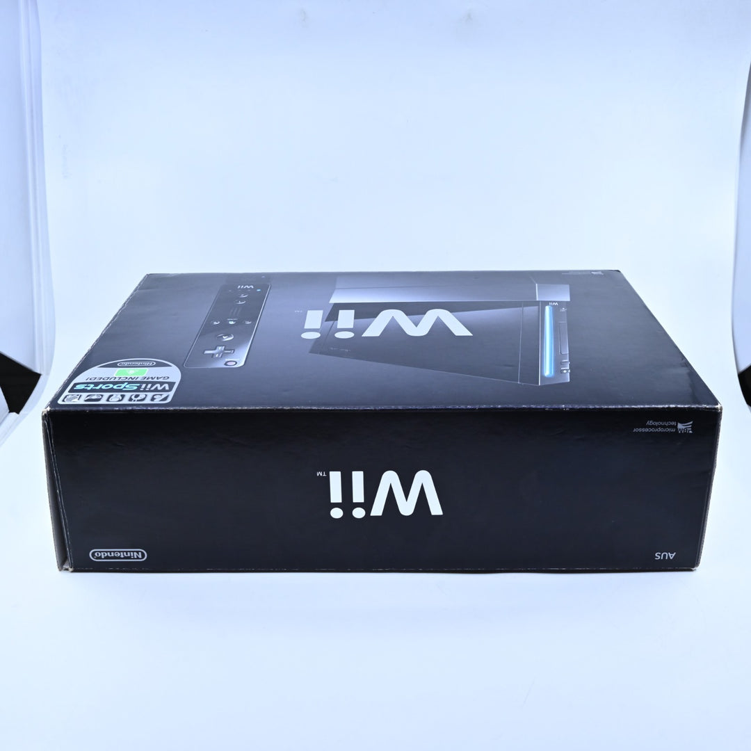 UNUSED! Wii Sports Pack - Black - Nintendo Wii Boxed Console - AUS PAL