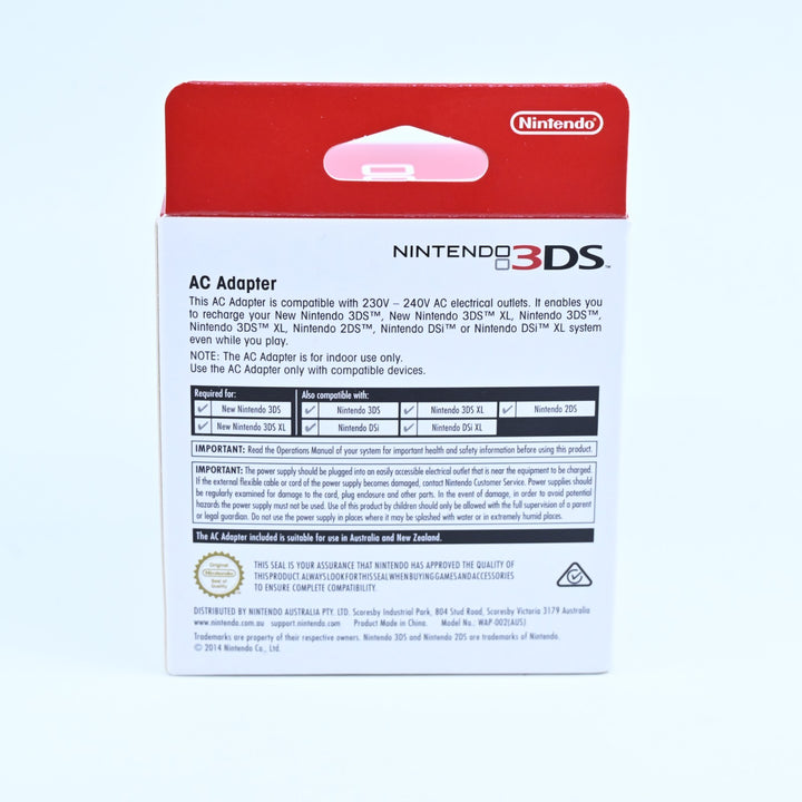 Boxed 3DS AC Adapter - Nintendo 3DS Accessory - WAP-002(AUS) - FREE POST!