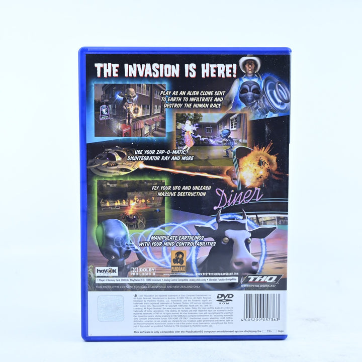 Destroy All Humans! - Sony Playstation 2 / PS2 Game + Manual - PAL - MINT DISC!