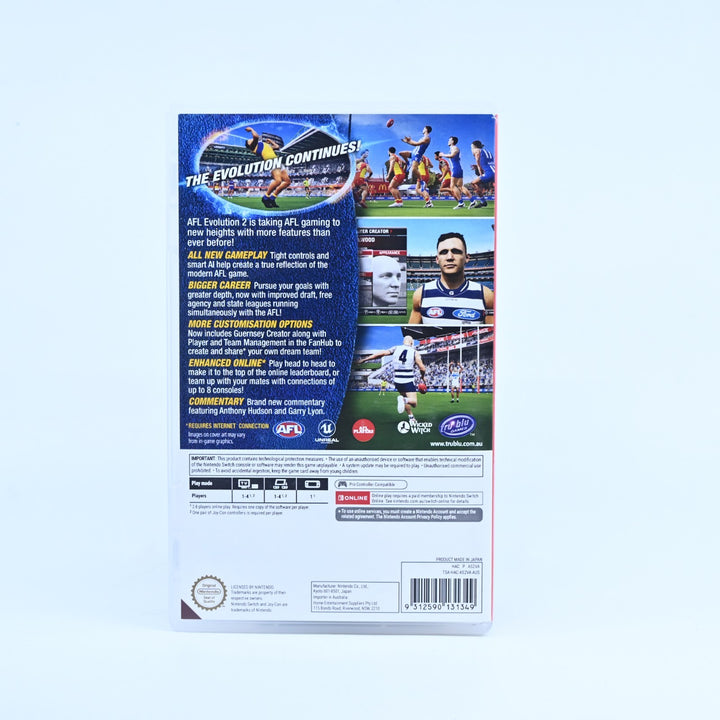 AFL Evolution 2 - Nintendo Switch Game - FREE POST!