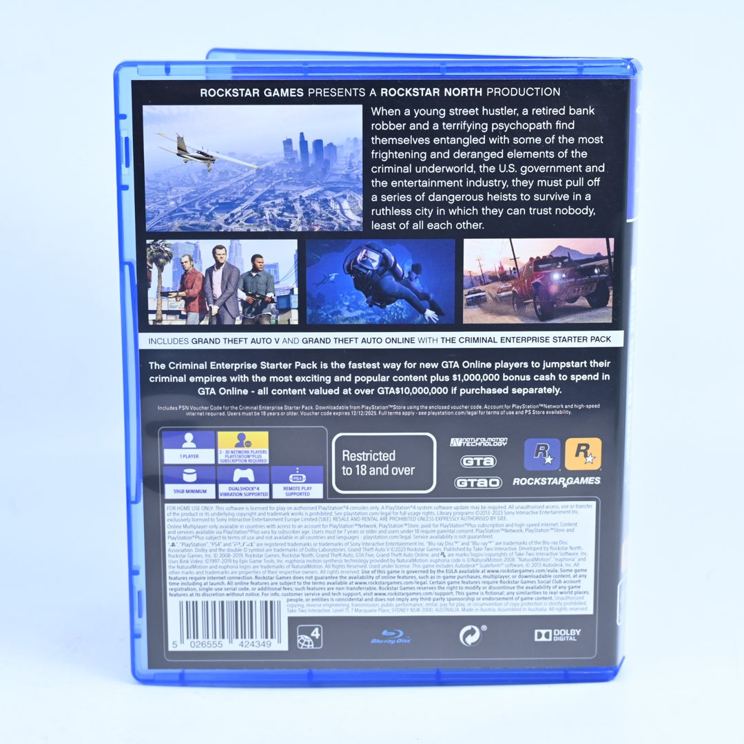 Grand Theft Auto V 5 Premium Edition - Sony Playstation 4 / PS4 Game