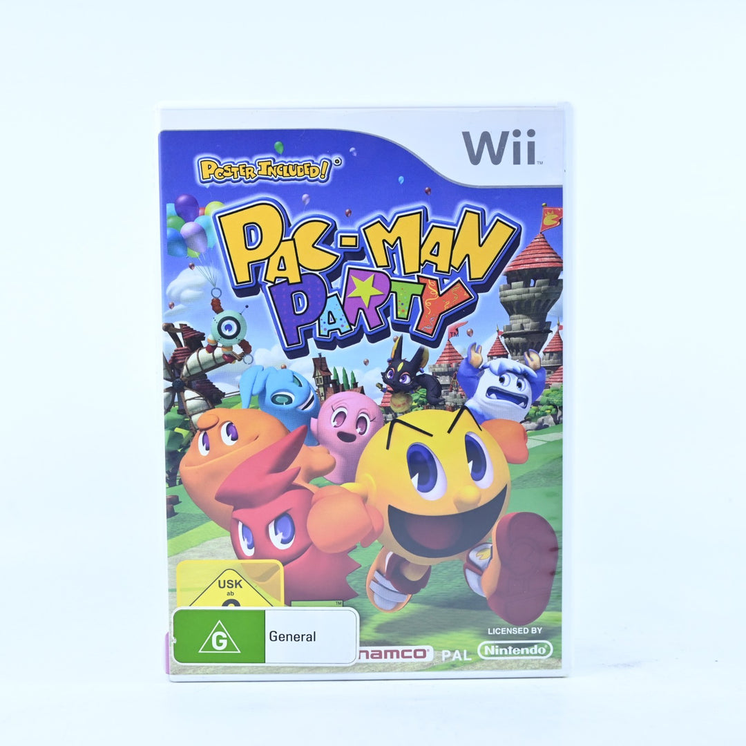 Pac-Man Party - Nintendo Wii Game + Manual - PAL - MINT DISC!
