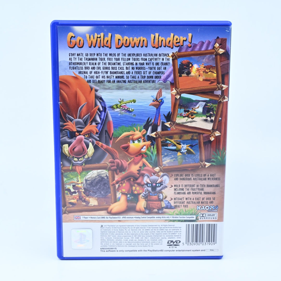 Ty The Tasmanian Tiger - Sony Playstation 2 / PS2 Game + Manual - PAL