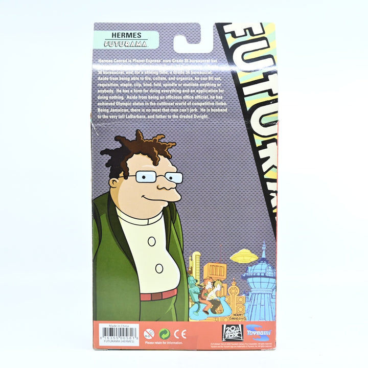 Hermes Conrad w Roberto Build-A-Bot Part - Futurama -  Toynami - Toy