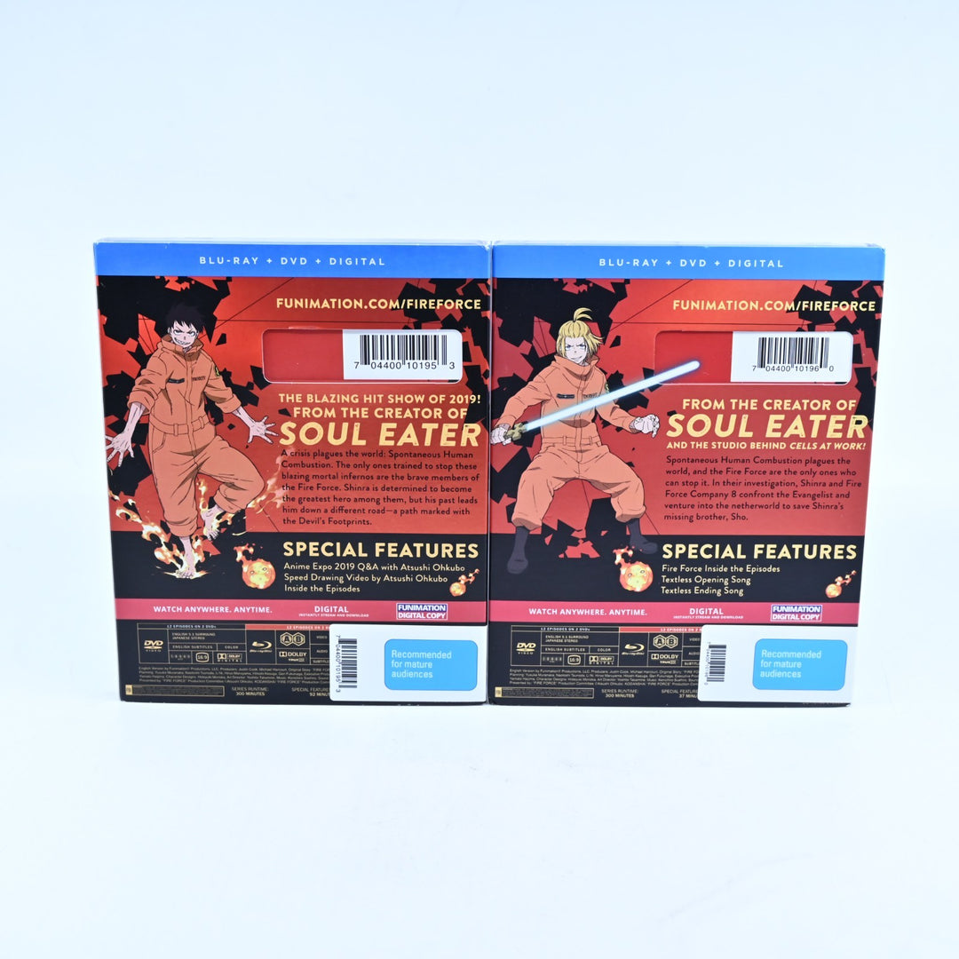 Fire Force Season 1 Parts 1 & 2 - Region A & B - Anime Blu-ray & DVD