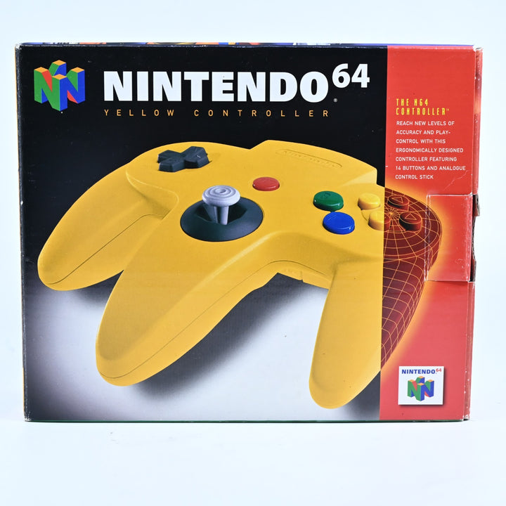 Solid Yellow Boxed Controller - N64 / Nintendo 64 Accessory - PAL - FREE POST!