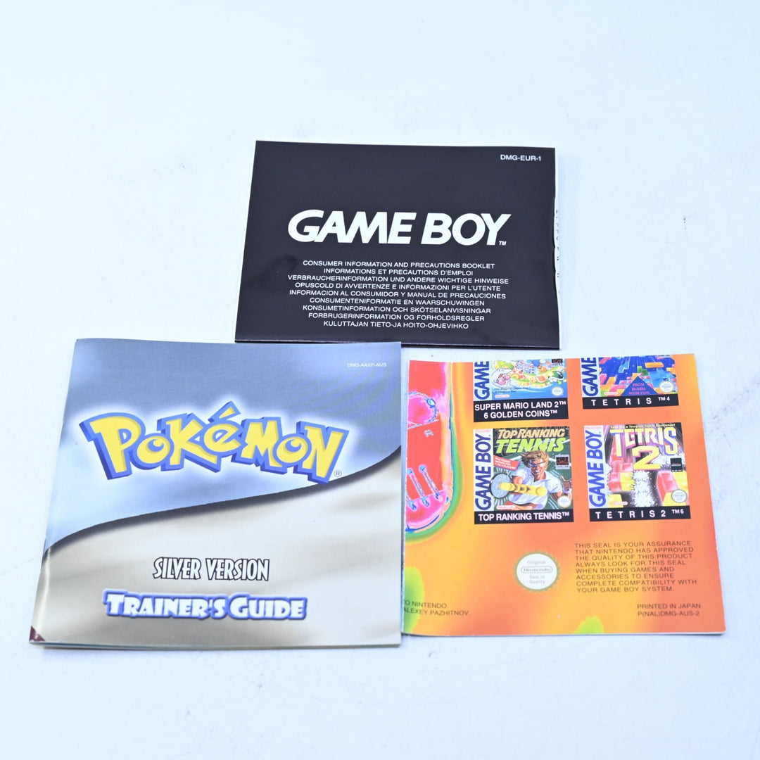 Pokemon Silver Version - Nintendo Gameboy Color Boxed Game - PAL - NEW BATTERY!
