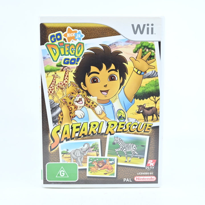 Nick Jr. Go Diego Go! Safari Rescue - Nintendo Wii Game + Manual - MINT DISC