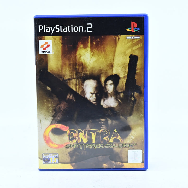 Contra Shattered Soldier - Sony Playstation 2 / PS2 Game + Manual - PAL