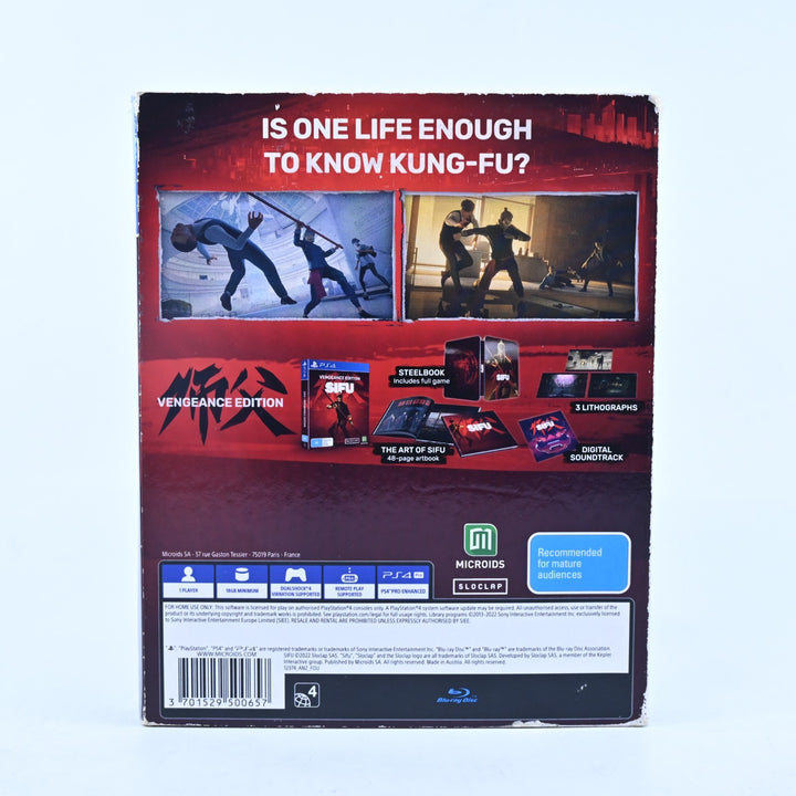 Sifu Vengeance Edition - Sony Playstation 4 / PS4 Game - MINT DISC!