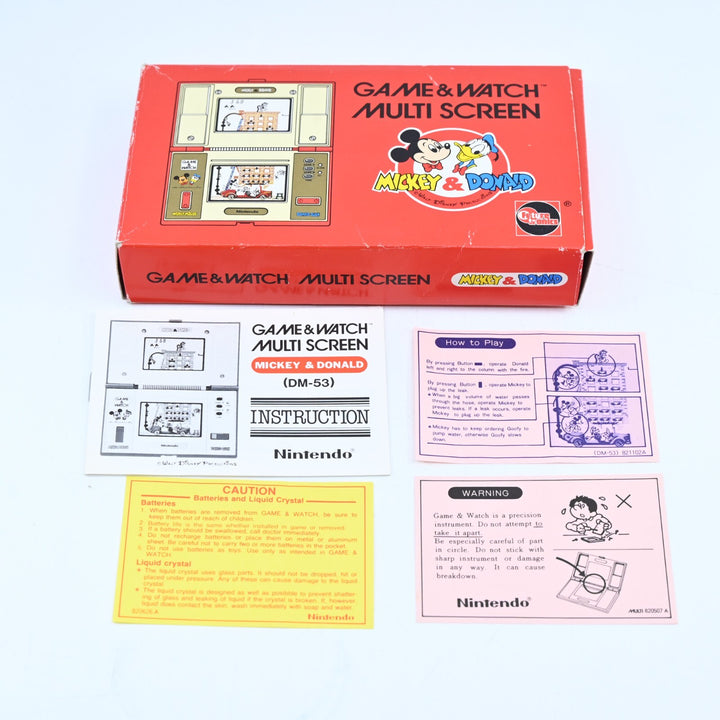 Game & Watch Multi Screen Mickey & Donald - Nintendo Game & Watch Boxed Console