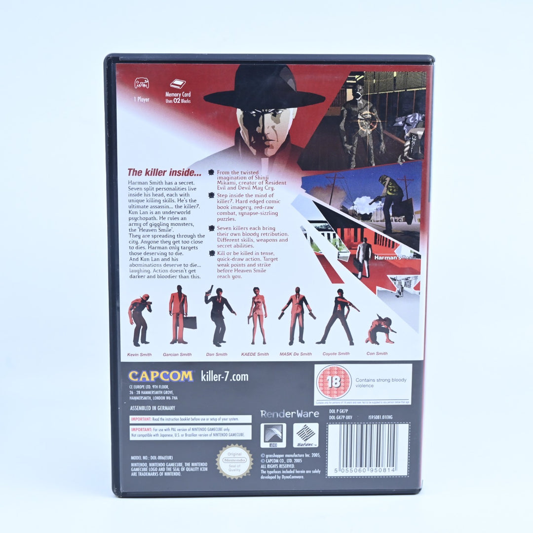 Killer 7 - Nintendo Gamecube Game + Manual - PAL - FREE POST!