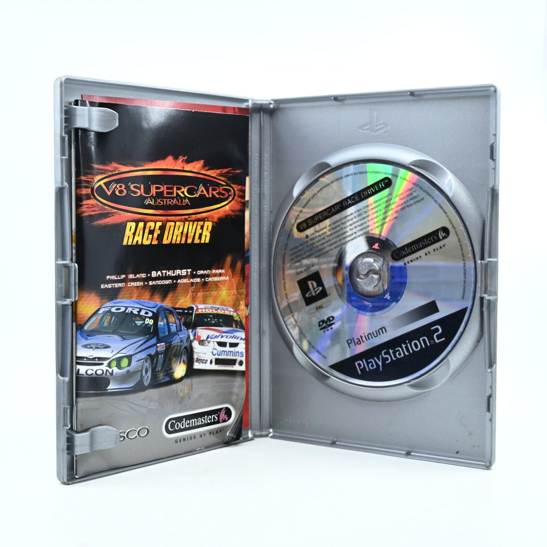 V8 Supercar Race Driver - Sony Playstation 2 / PS2 Game + Manual - MINT DISC!