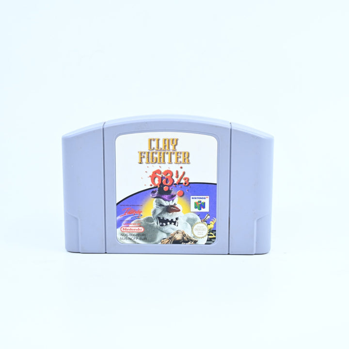 Clay Fighter 63 ⅓ - N64 / Nintendo 64 Boxed Game - PAL - Clay Fighter 63 1/3