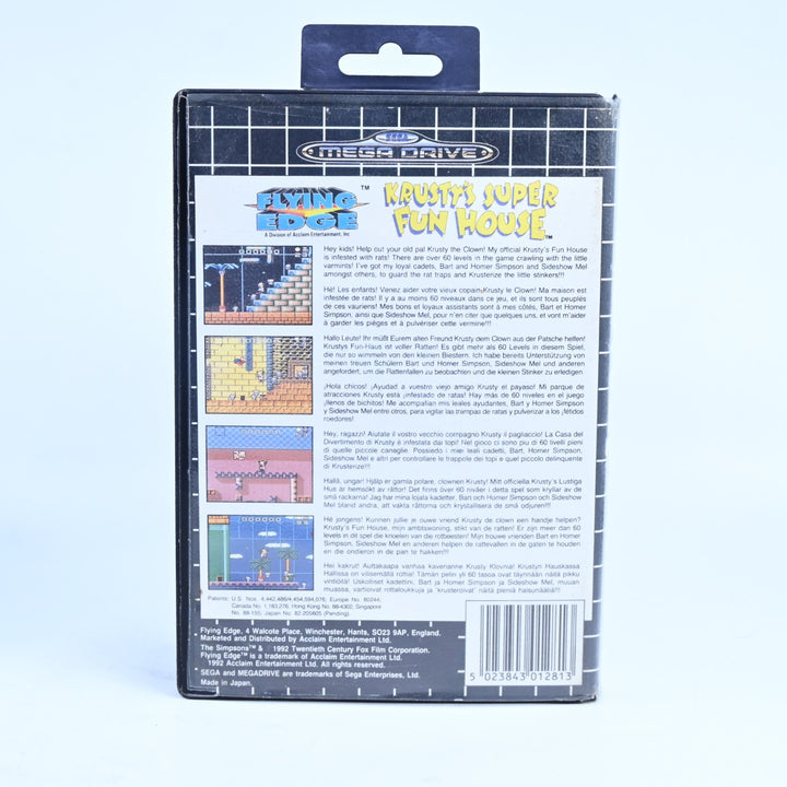 Krusty's Super Fun House - Sega Mega Drive Game - No Manual - PAL - FREE POST!