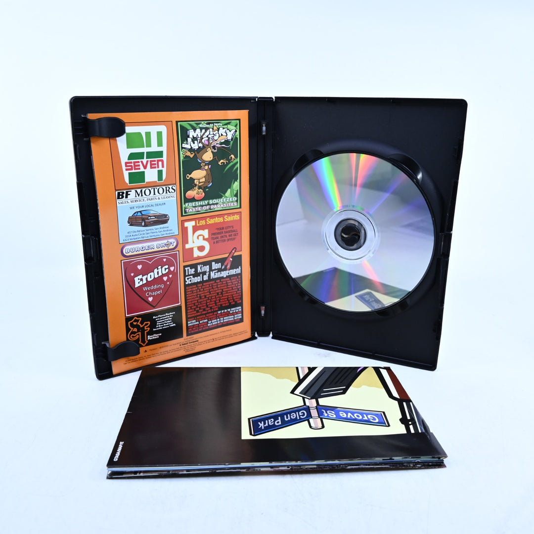 Grand Theft Auto: San Andreas - Sony Playstation 2 / PS2 Game + Manual + Map