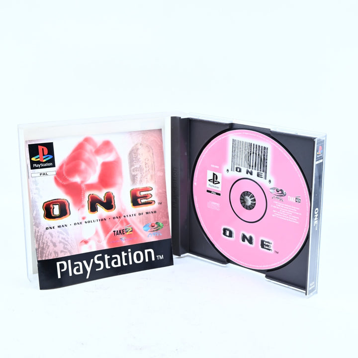 ONE - Sony Playstation 1 / PS1 Game + Manual - PAL - MINT DISC!