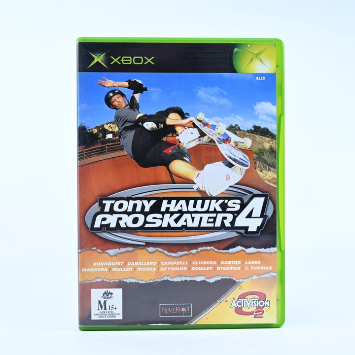 Tony Hawk's Pro Skater 4 - Original Xbox Game + Manual - PAL - MINT DISC!