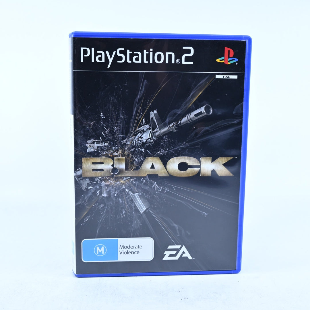 Black - Sony Playstation 2 / PS2 Game + Manual - PAL - MINT DISC!