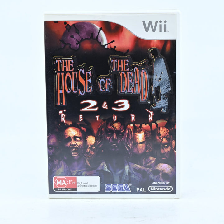 The House of the Dead 2 & 3 Return - Nintendo Wii Game - No Manual - PAL