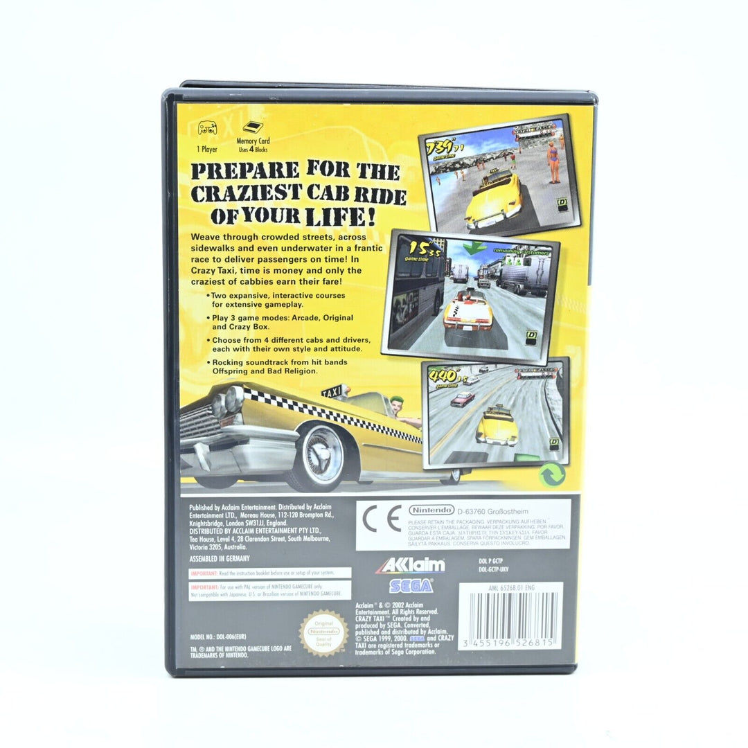 Crazy Taxi - Nintendo Gamecube Game + Manual - PAL - FREE POST!