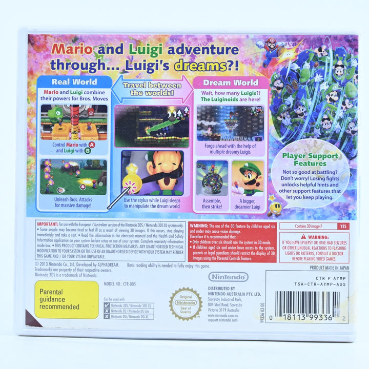 Mario & Luigi: Dream Team Bros. - Nintendo 3DS Game - PAL + Manual - FREE POST!