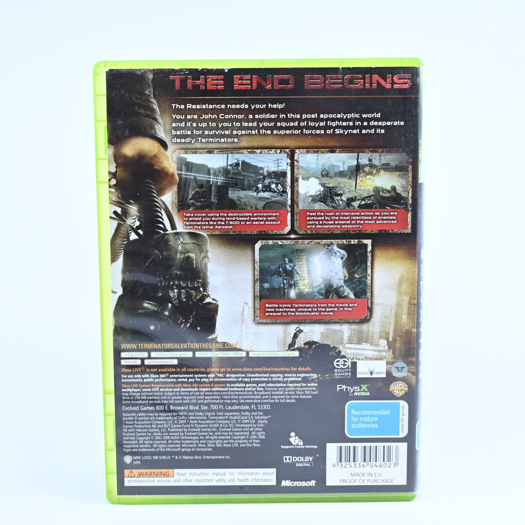 Terminator Salvation - Xbox 360 Game + Manual - PAL - MINT DISC!