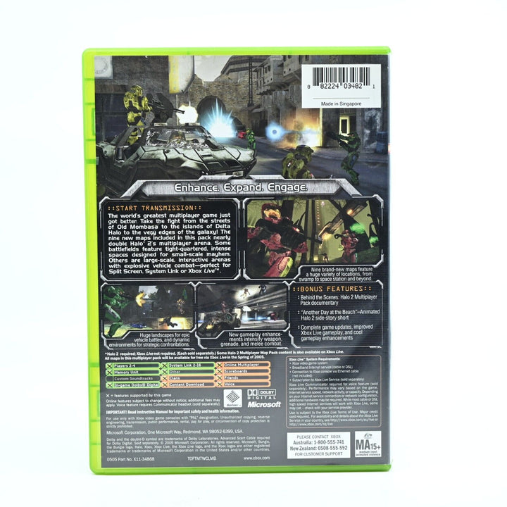 Halo 2 Multiplayer Map Pack - Original Xbox Game + Manual - PAL - MINT DISC!