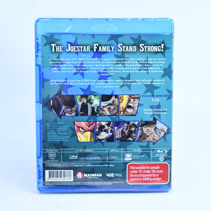 SEALED! Jojo's Bizarre Adventure Set 2 Stardust Crusaders Part 1 - Anime Blu-ray