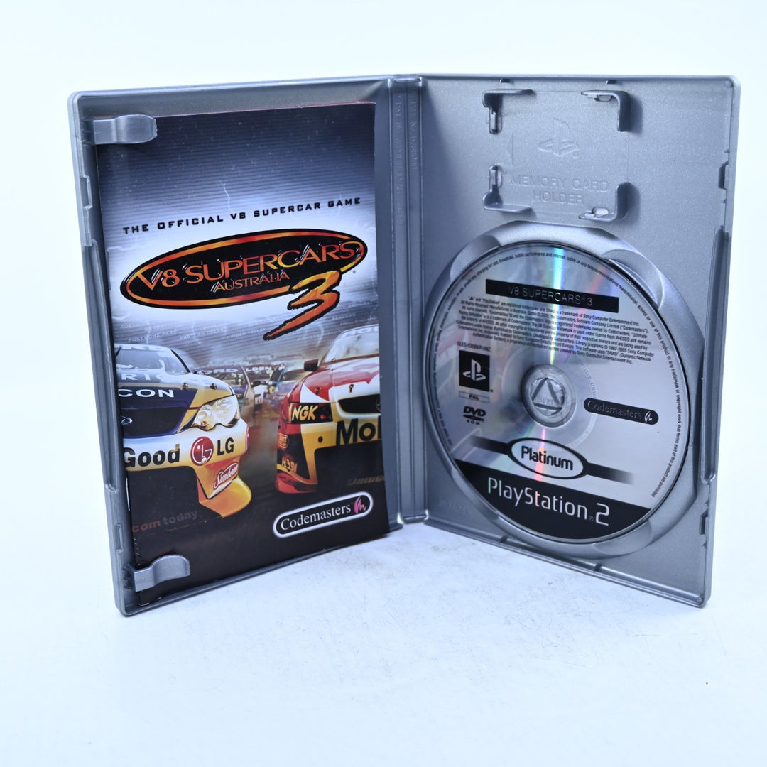 V8 Supercars Australia 3 - Sony Playstation 2 / PS2 Game + Manual - PAL