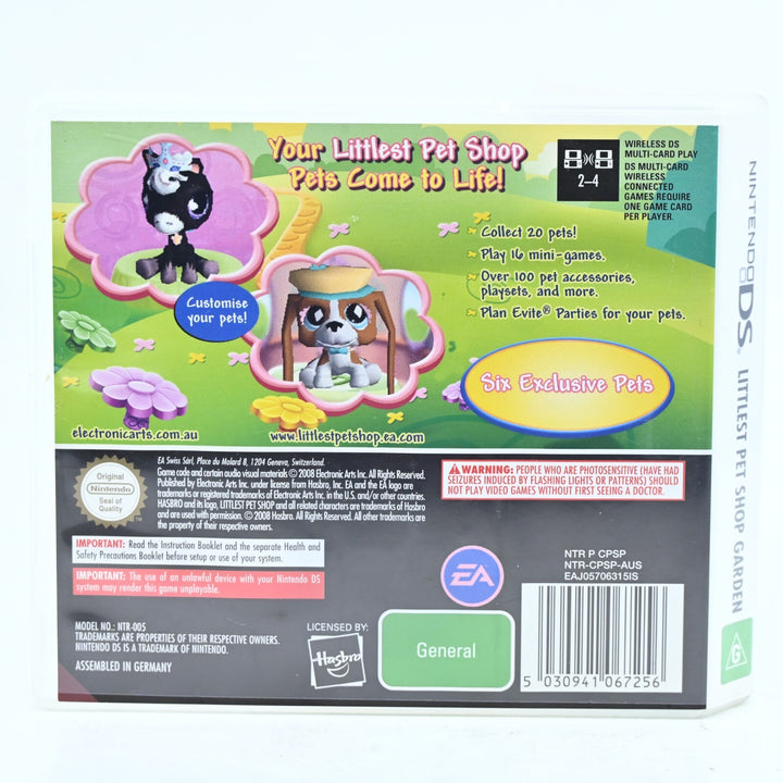 Littlest Pet Shop Garden - Nintendo DS Game - PAL + Manual - FREE POST!