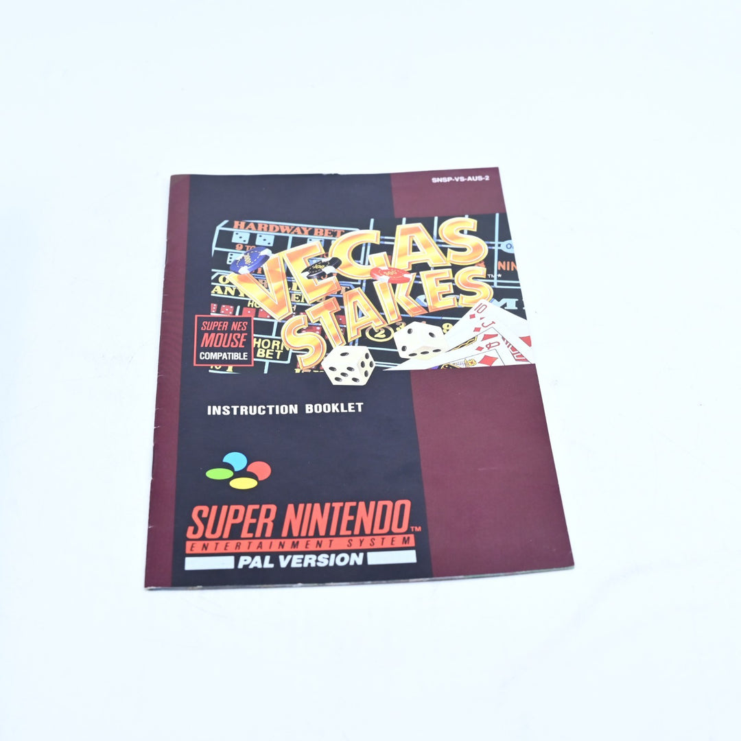 Vegas Stakes - Super Nintendo / SNES Boxed Game - PAL - FREE POST!