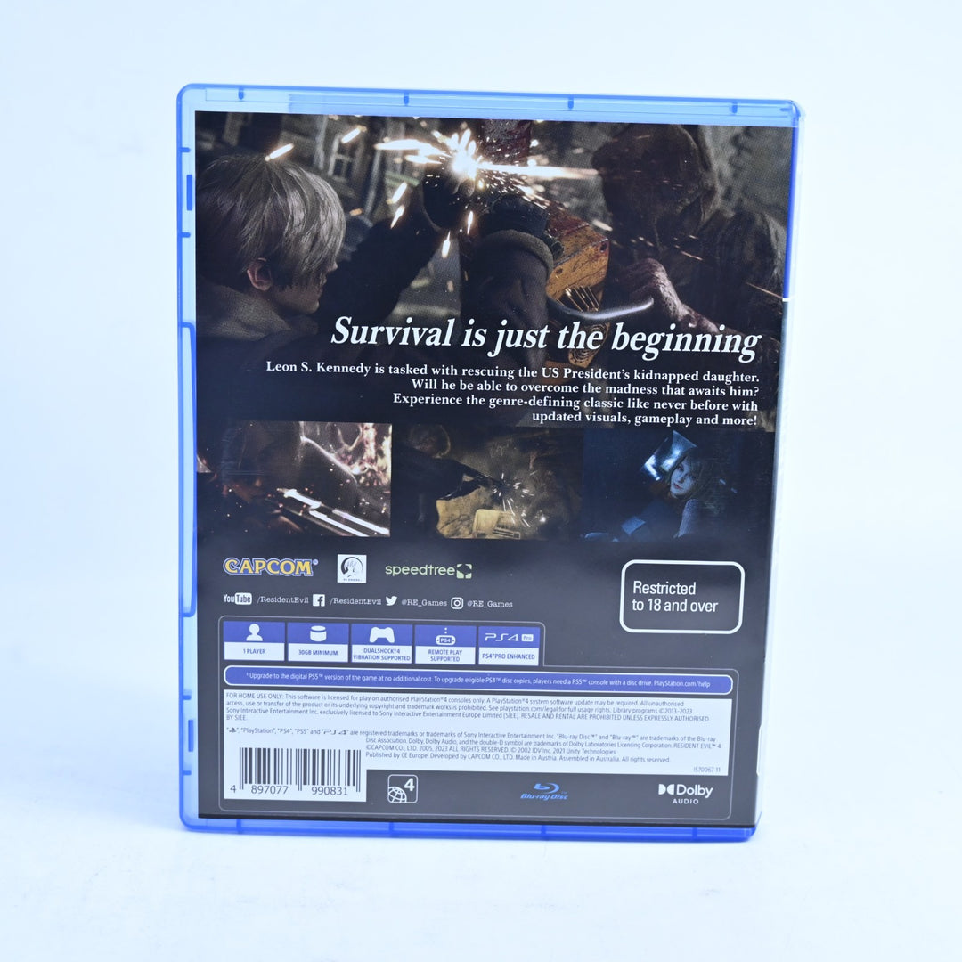 Resident Evil 4 - Sony Playstation 4 / PS4 Game - MINT DISC!