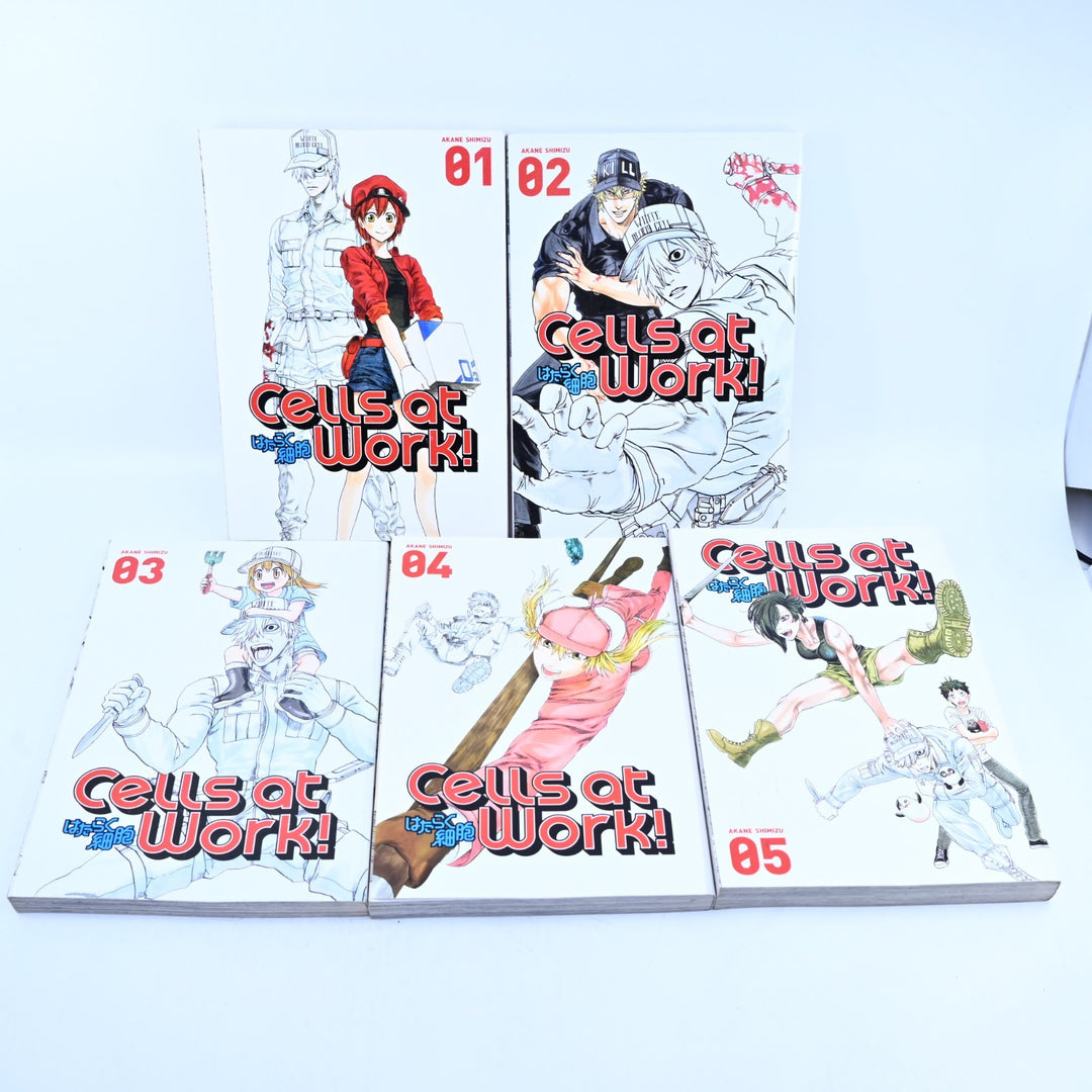 Cells at Work - Volumes 1-5 - Akani Shimizu - Kodansha Comics - Manga