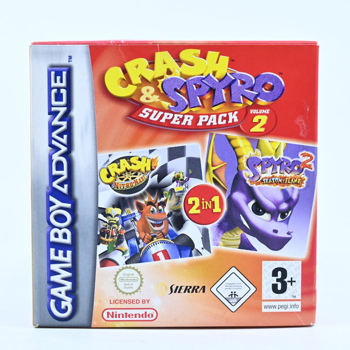 Crash & Spyro Super Pack Volume 2 - Nintendo Gameboy Advance / GBA Boxed Game