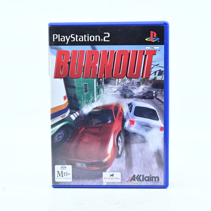 Burnout - Sony Playstation 2 / PS2 Game + Manual - PAL - MINT DISC!