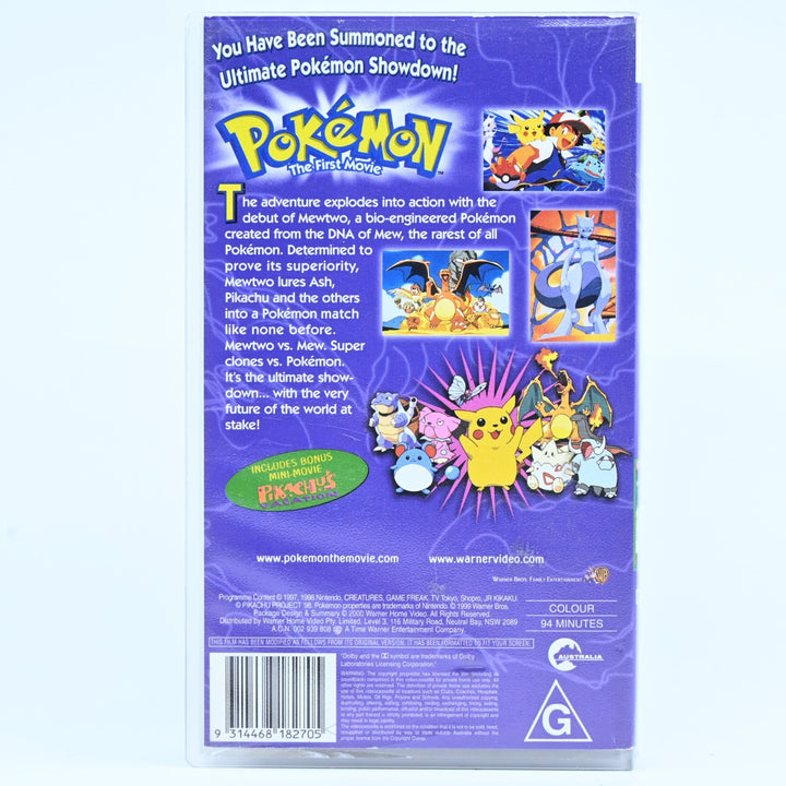 Pokemon The First Movie - Mewtwo VS Mew - VHS Tape