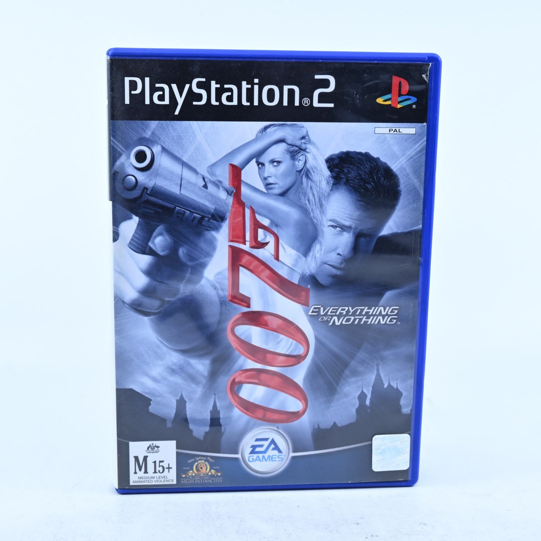 James Bond 007: Everything or Nothing - Sony Playstation 2 / PS2 Game + Manual
