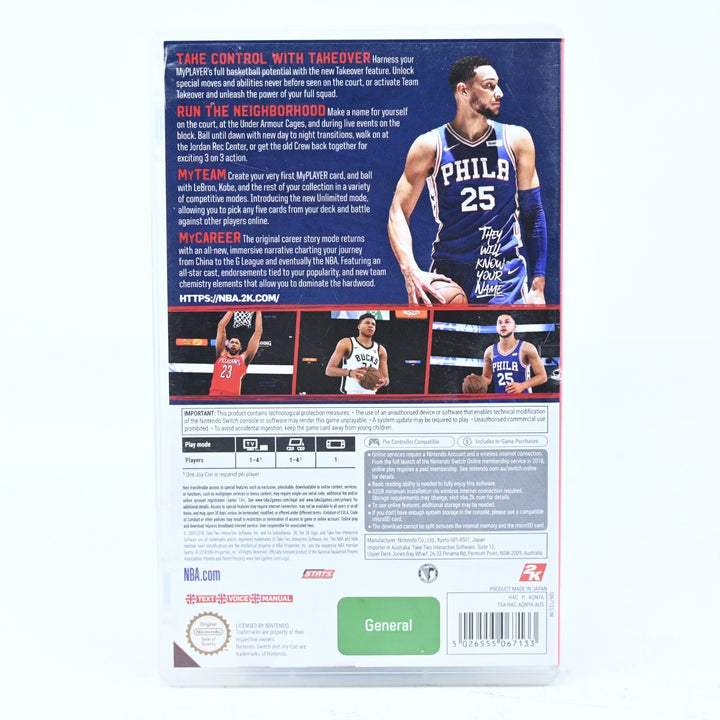 NBA 2K19 - Nintendo Switch Game - FREE POST!