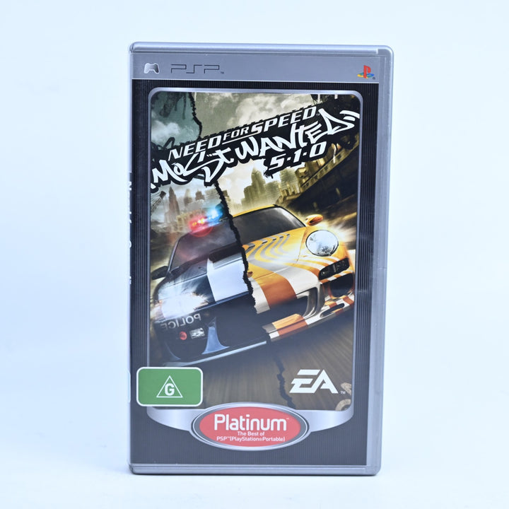 Need For Speed: Most Wanted 5-1-0 - Sony PSP Game + Manual - 5.1.0 / 5 1 0