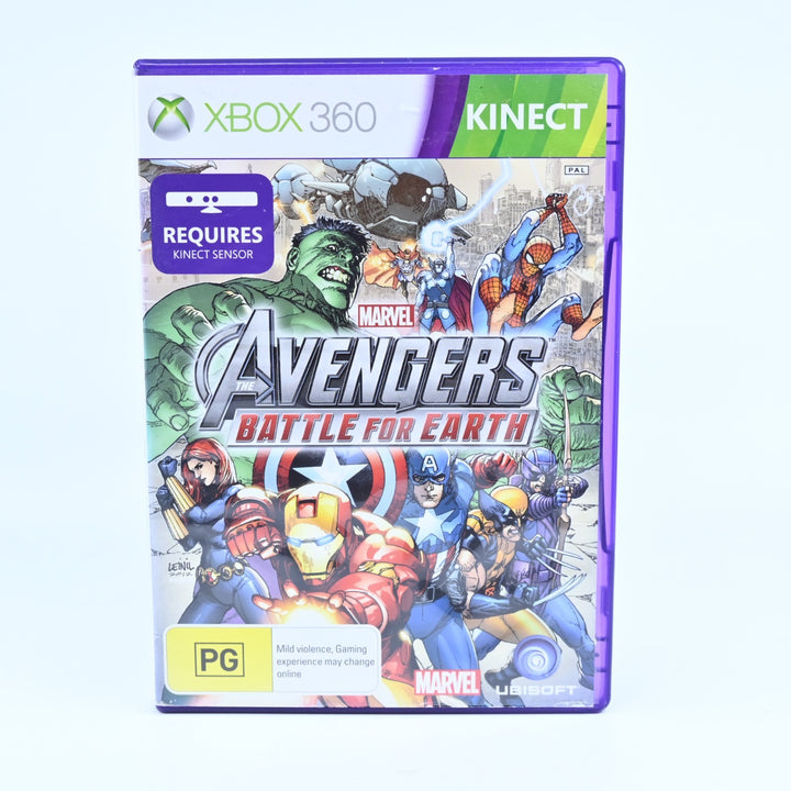 Marvel The Avengers Battle for Earth - Xbox 360 Game + Manual - PAL - MINT DISC!