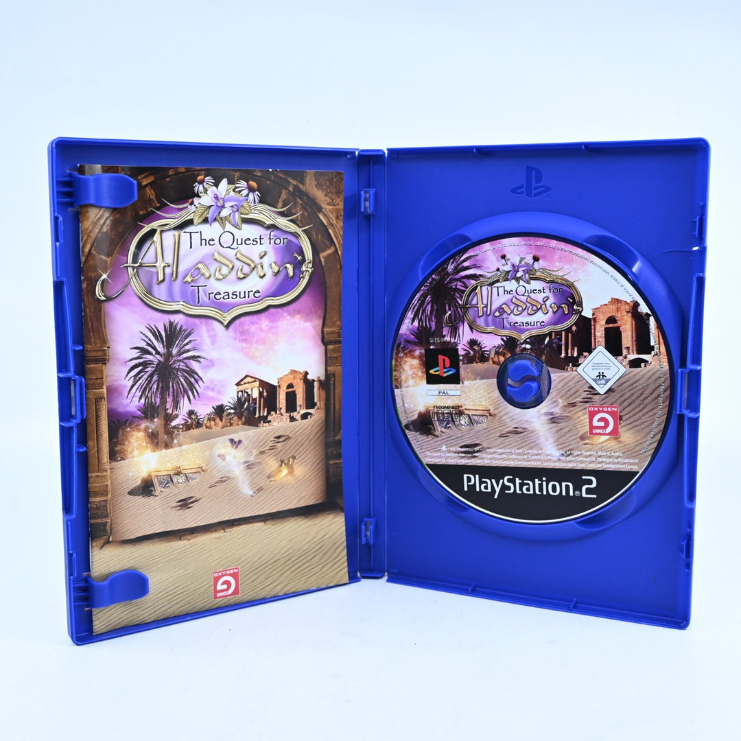 The Quest For Aladdin's Treasure - PS2 Game + Manual - PAL - MINT DISC!