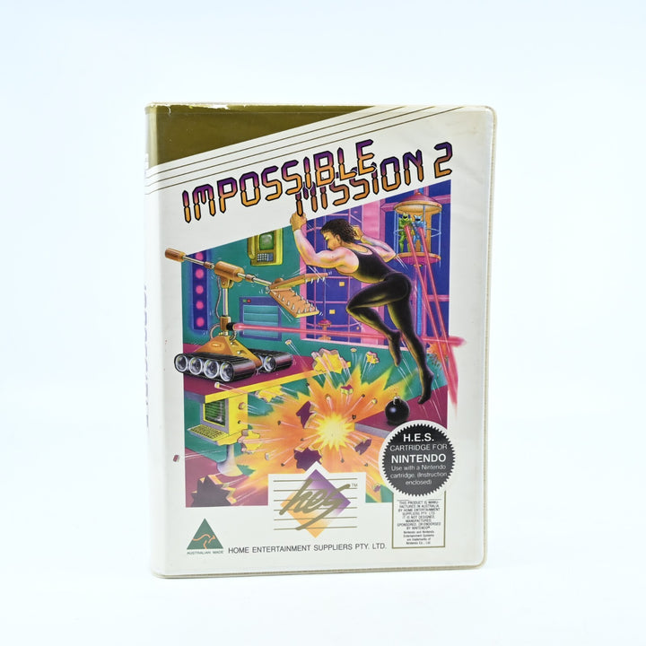 Impossible Mission 2 - Piggyback Cartridge - H.E.S / NES Game - PAL