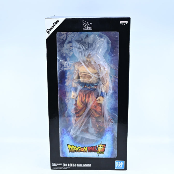 SEALED! Bandai Grandista Son Goku #3 Ultra Instinct Manga Dimenions Anime Figure