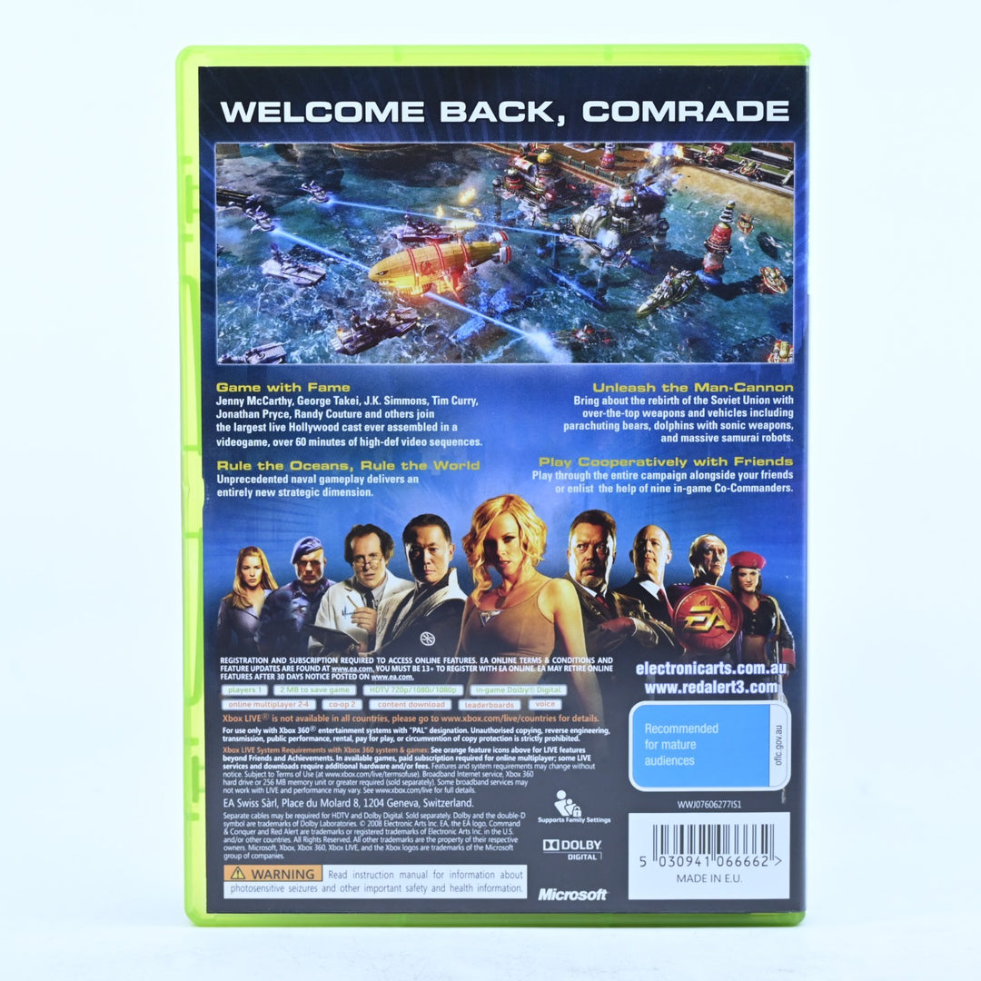 Command & Conquer: Red Alert 3 - Xbox 360 Game + Manual - PAL - MINT DISC!