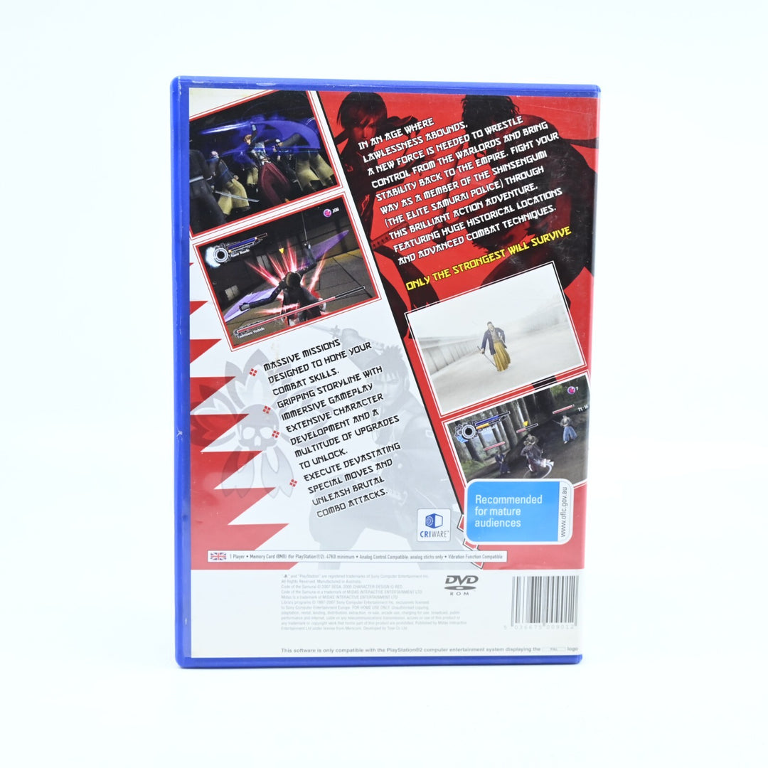 Code of the Samurai - Sony Playstation 2 / PS2 Game + Manual - PAL - MINT DISC!