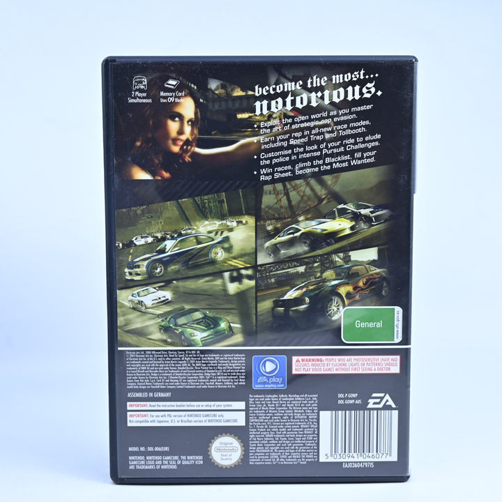 Need For Speed Most Wanted - Nintendo Gamecube Game + Manual - PAL